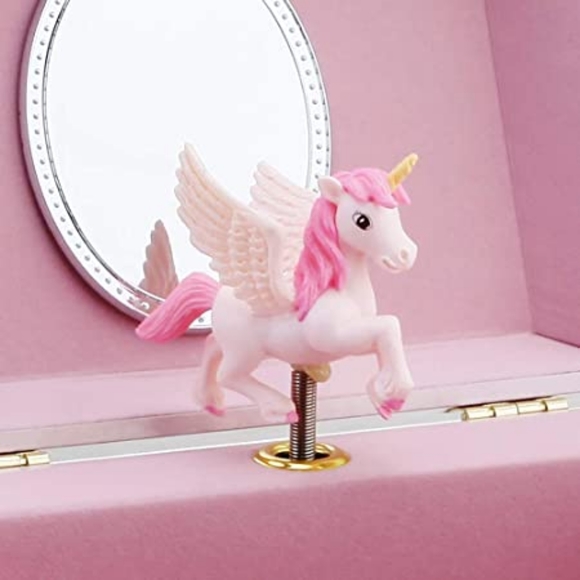 Musical Jewelry Glitter Storage Box and Jewelry Set for Little Girls with Spinni - Picture 2 of 5